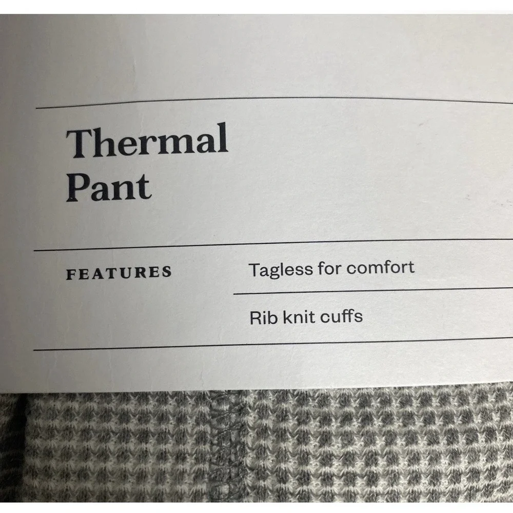 Goodfellow Mens Waffle Thermal Pants Heather Gray Long Johns Sz Small NWT 1574